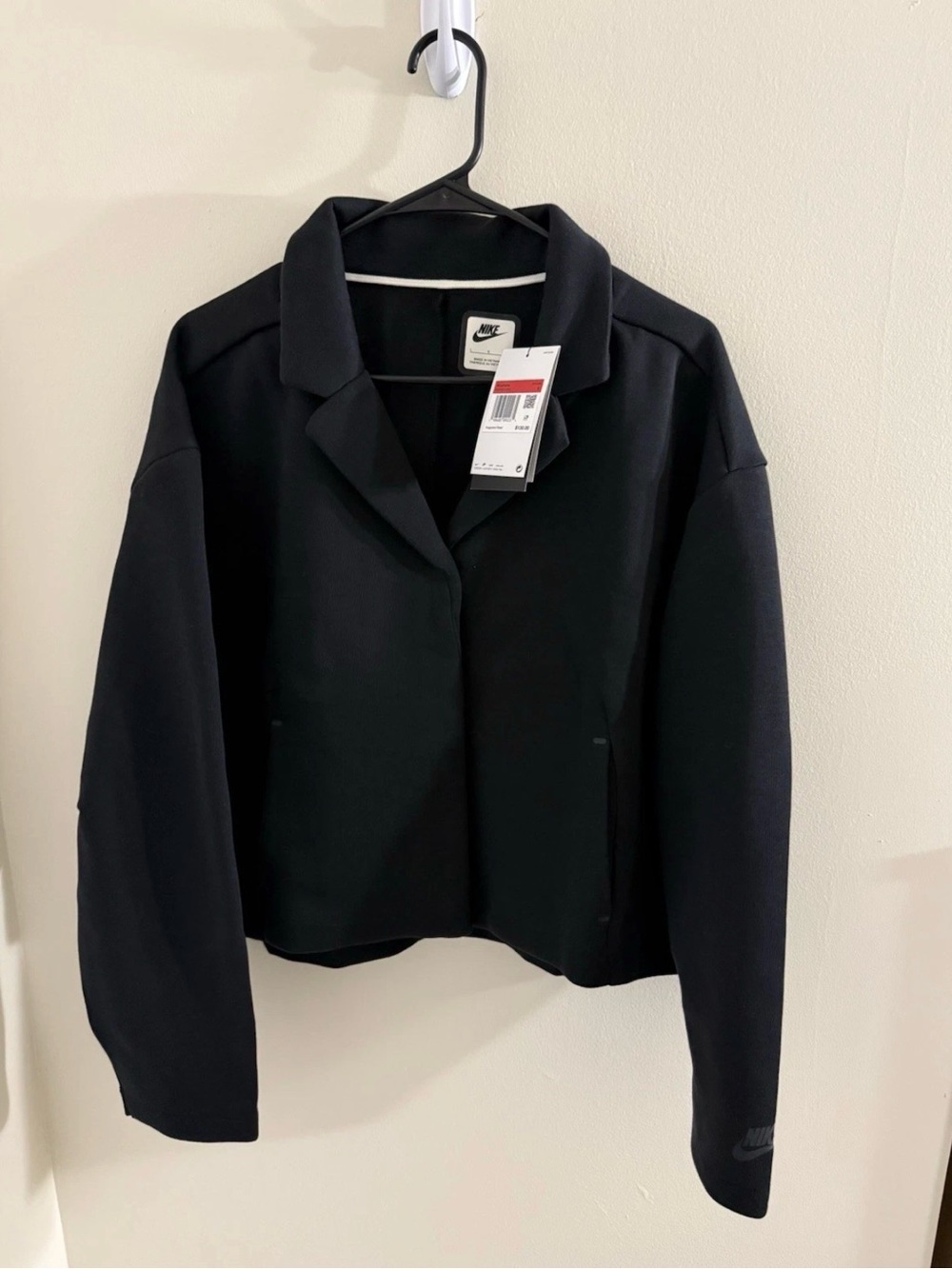 Nike Sportswear Jacket Nike Tech Fleece Tailored Women’s Size L Black HV2451-010